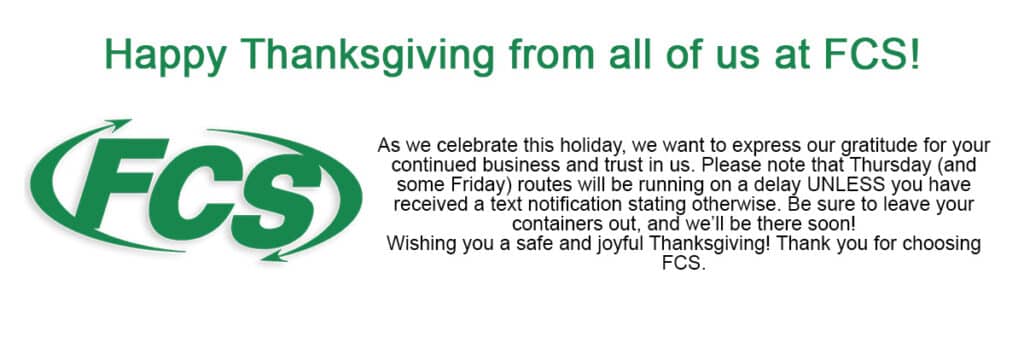 Thanksgiving Notice